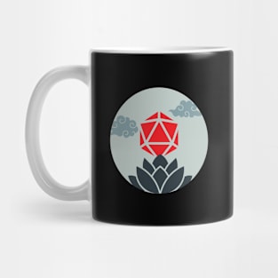 Lotus D20 Dice Sun RPG Landscape Mug